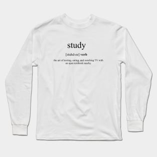 Study Definition | Dictionary Collection Long Sleeve T-Shirt